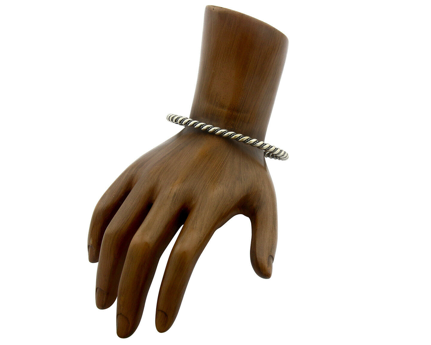 Navajo Bracelet .925 SOLID Silver Handmade Artist Tahe Circa Late 1980's