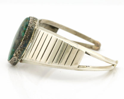 Women's Navajo .925 Silver Spiderweb Turquoise Native American Artist C.80's