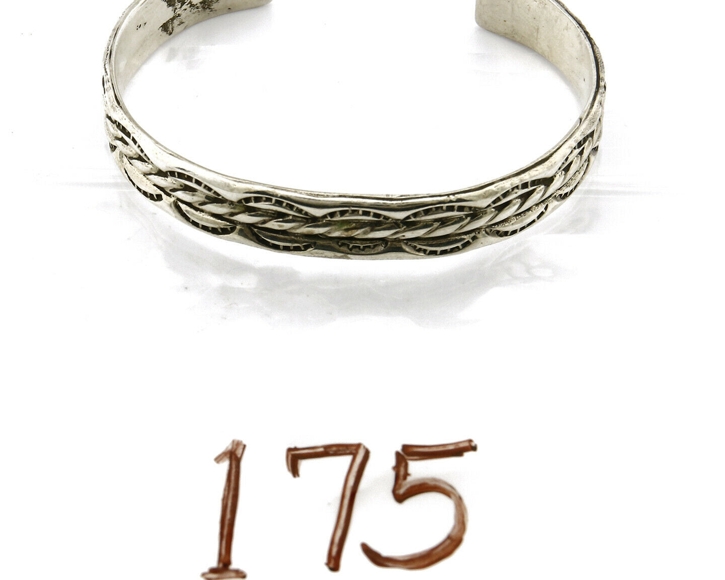 Small Women's Navajo Bracelet .925 Silver Handmade Cuff Signed Montoya C.1980's