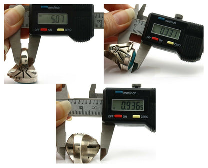 Navajo Ring .925 Silver Turquoise Mountain Native American Artist C.80's