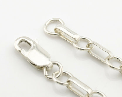 Navajo Necklace .925 Silver Spiderweb Turquoise Artist Native American C.80's