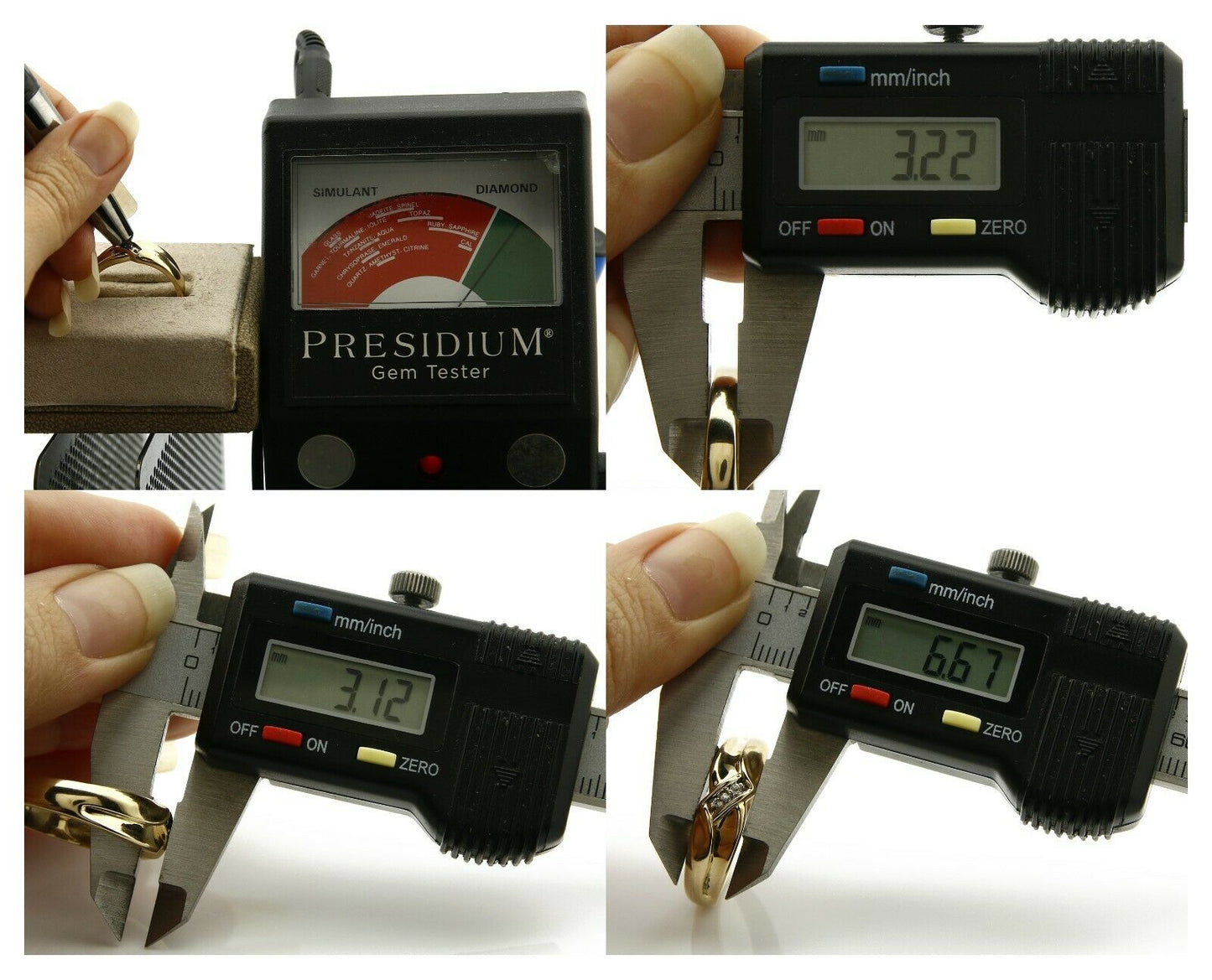 Men's Natural Diamond Band Solid Yellow Gold Wedding Ring