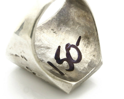 Navajo Overlay Ring .925 Handmade Native American C.80's