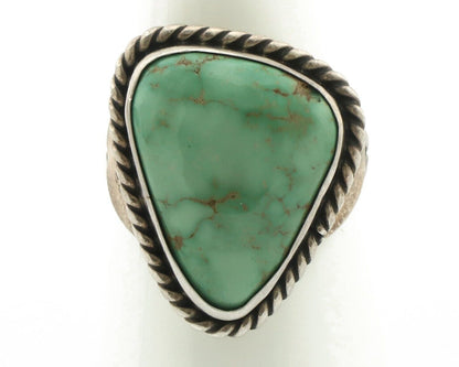 Navajo Ring 925 Silver Damelle Turquoise Native Artist Signed C.80's
