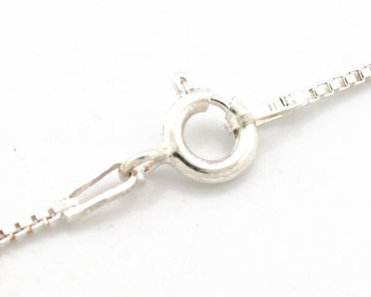 Navajo Necklace 925 Silver Damele Turquoise Native American Artist Signed C.80's