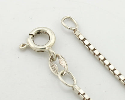 Navajo Handmade Pendant Necklace .925 Silver Artist Signed Sunrise C.80's