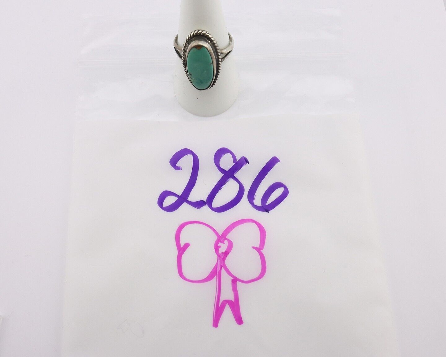 Navajo Handmade Ring 925 Silver Arizona Turquoise Native Artist C.80's