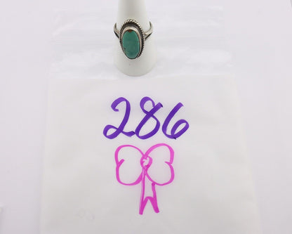 Navajo Handmade Ring 925 Silver Arizona Turquoise Native Artist C.80's