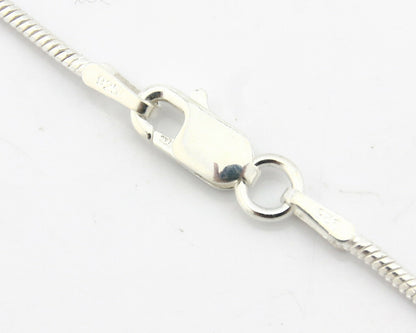 Navajo Onyx Necklace .925 Silver Artist Signed Native American C.80's