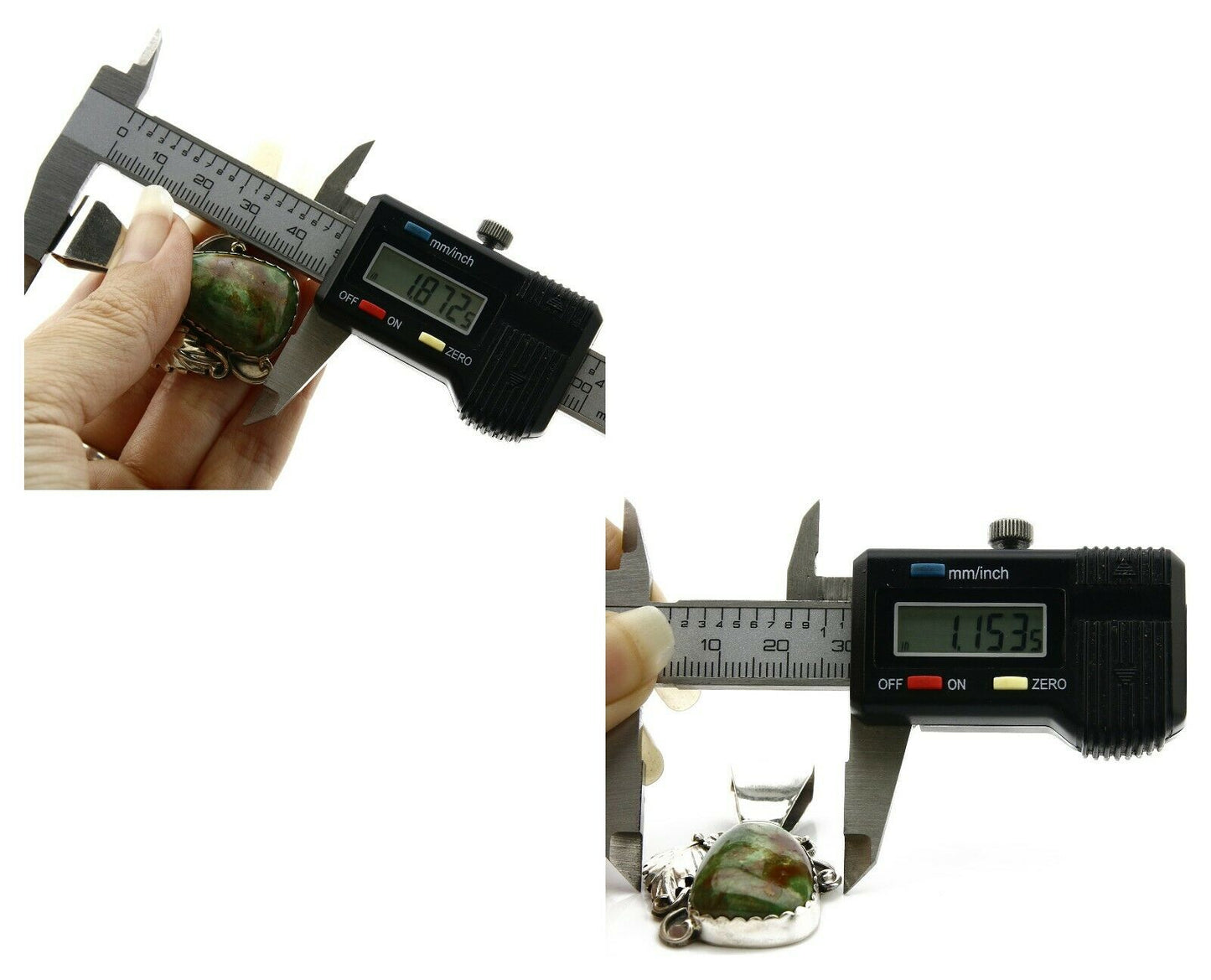 Navajo Pendant .925 Silver Royston Turquoise Native American C.80's