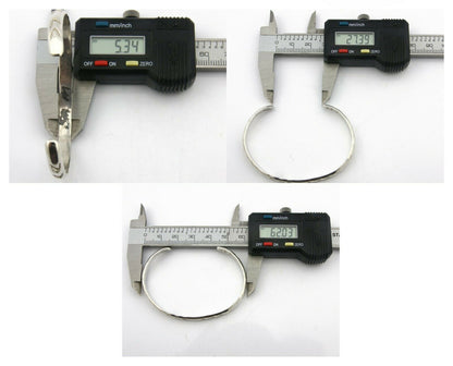 Navajo Bracelet .925 Silver Hand Stamped Arrow Head Artist Montoya C.80's