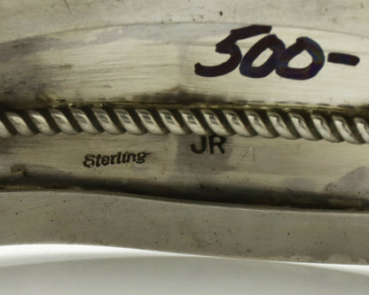 Navajo Bracelet .925 Silver Sleeping Beauty Turquoise Artist Josephine Rojas C90