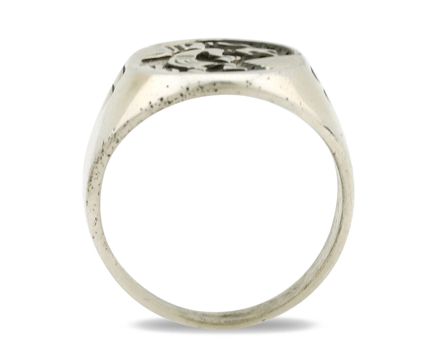 Navajo Kokopelli Ring .925 Silver Handmade Native American Artist C.1980's