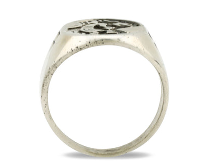 Navajo Kokopelli Ring .925 Silver Handmade Native American Artist C.1980's