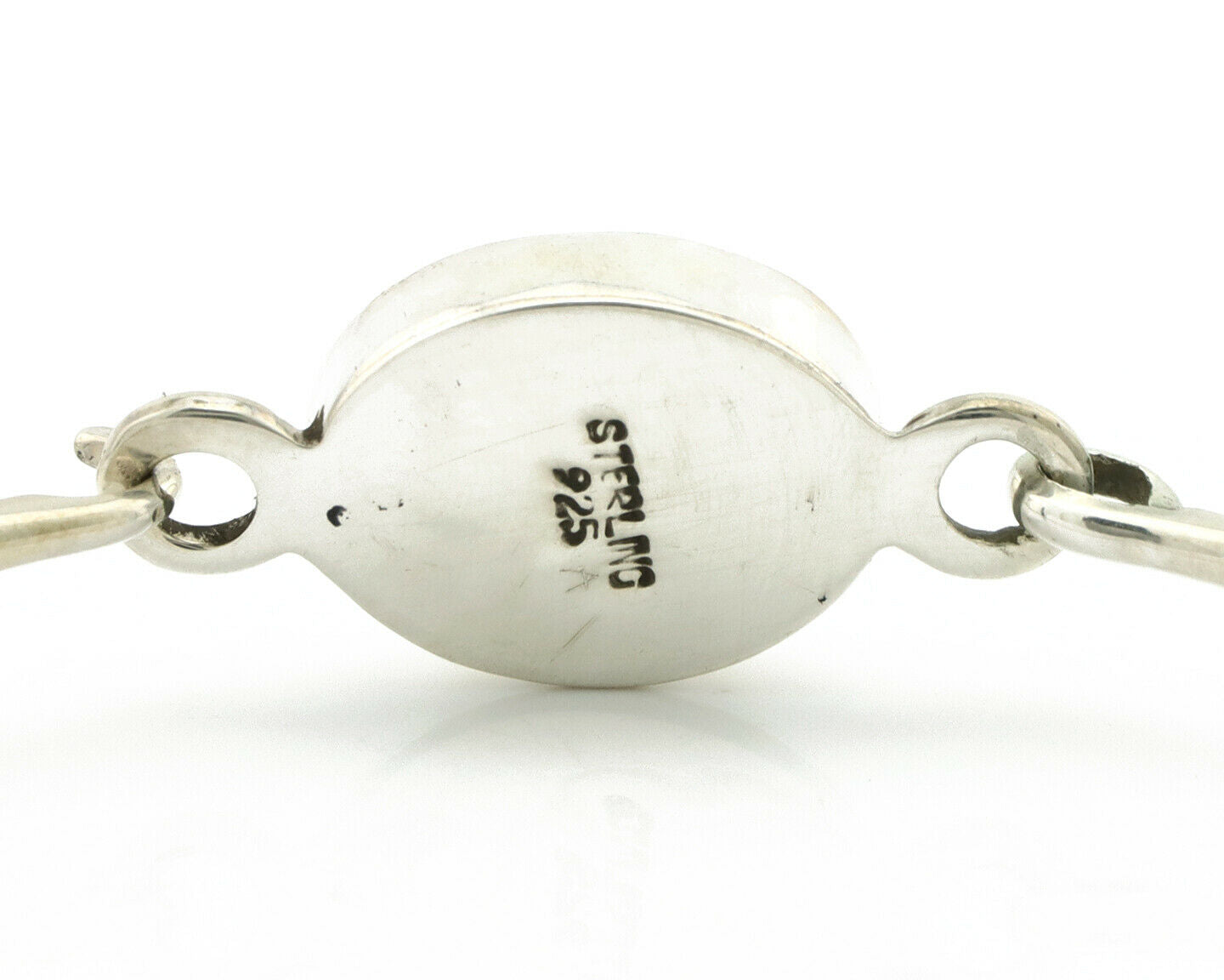 Navajo Bracelet .925 Silver Blue Arizona Turquoise Native American Artist C.90's