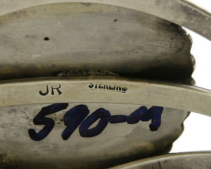 Women's .925 Silver Crescent Valley Turquoise Signed Jerry Roan C.80's