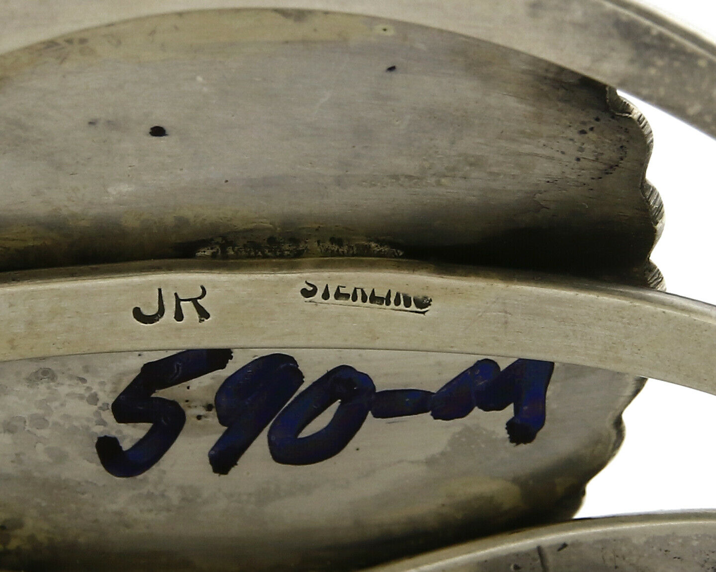 Women's .925 Silver Crescent Valley Turquoise Signed Jerry Roan C.80's