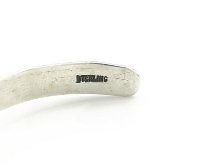Navajo Bracelet .925 Silver Hand Stamped Arrow Head Artist V Montoya C.80's