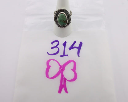 Navajo Handmade Ring 925 Silver Southwest Turquoise Native Artist C.80's