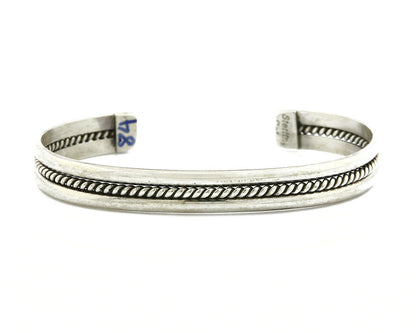 Women's Navajo Bracelet .925 Silver Montoya Cuff Handmade C.1980's
