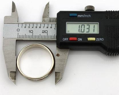 Navajo Chip Inlay Ring 925 Silver Sleeping Beauty Turquoise & Coral Silver Cloud