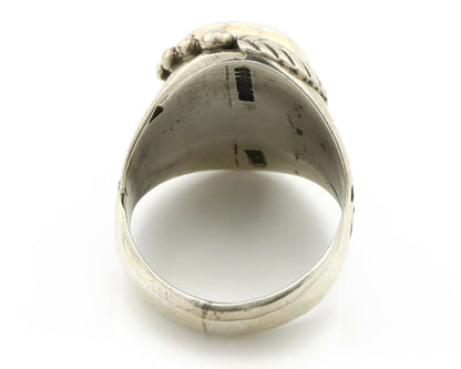 Navajo Ring .925 Silver Turquoise Mountain Native American Artist C.80's