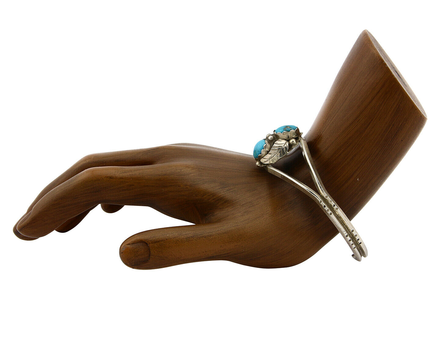 Navajo Bracelet 925 Silver Sleeping Beauty Turquoise Native Cuff C.80's