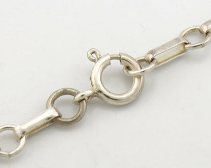 Navajo Pendant .925 Silver Kingman Turquoise Artist Signed Kachina C.80's