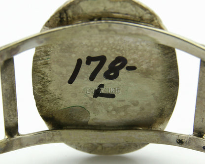 Navajo Bracelet .925 Silver Southwest Turquoise Cuff Artist Native C.80's