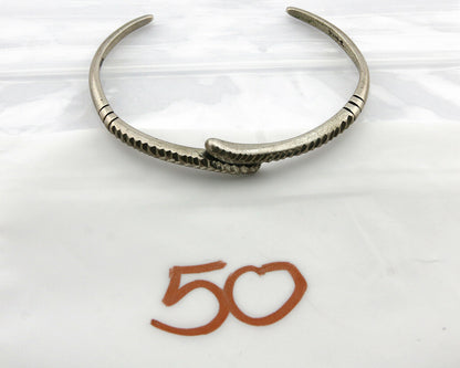 Navajo Handmade Bracelet .925 Silver Handmade Artist TB C.80's