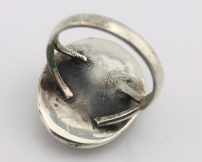 Navajo Handmade Ring 925 Silver Southwest Turquoise Native Artist C.80's