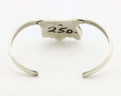 Navajo Link Bracelet .925 Silver Blue Turquoise Native American Artist C.80's