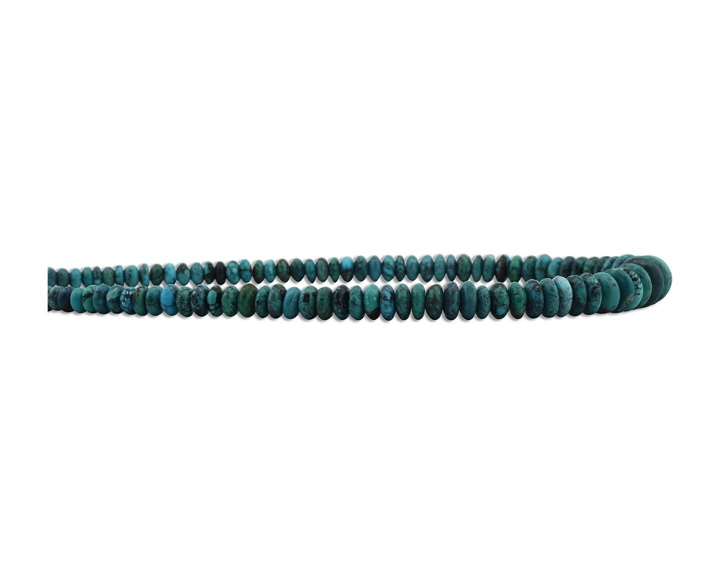 Navajo Necklace 925 Silver Black & Blue Spiderweb Turquoise Native Artist C.80's