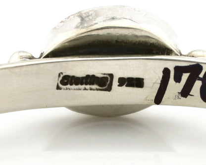 Navajo Bracelet .925 Silver Morenci Turquoise Native American Artist C.80's