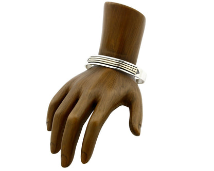 Navajo Bracelet .925 Silver & 14k Solid Gold MM Rogers and TAS Cuff C.80's