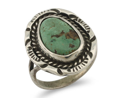 Navajo Handmade Ring 925 Silver Southwest Turquoise Native Artist C.80's