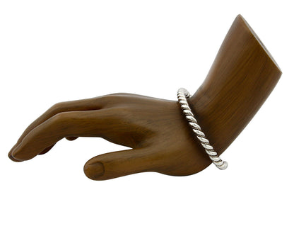 Navajo Bracelet .925 Silver Braided Twisted Artist Tahe C80's 5.0mm Wide