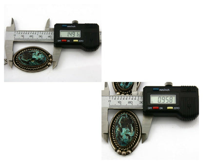 Women's Navajo Necklace .925 Silver Blue Diamond Turquoise C.1968