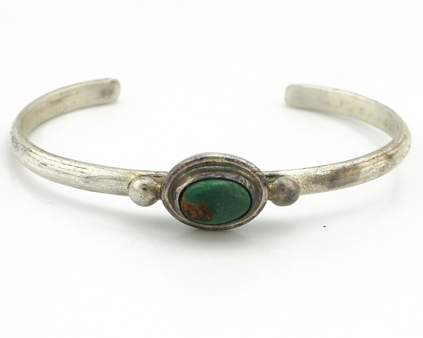 Navajo Bracelet .925 Silver Royston Turquoise Native American Artist C.90's