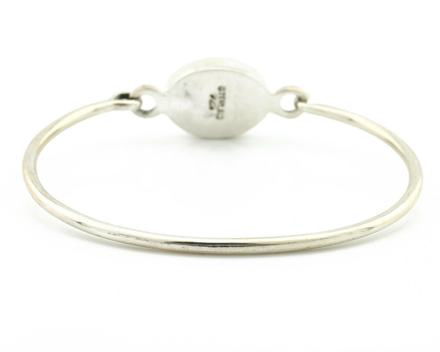 Navajo Bracelet .925 Silver Blue Arizona Turquoise Native American Artist C.90's