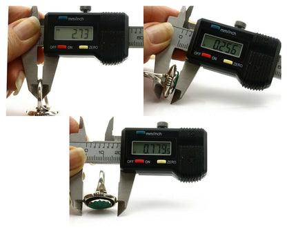 Navajo Ring .925 Silver Kingman Turquoise Handmade Native American Artist C.80's