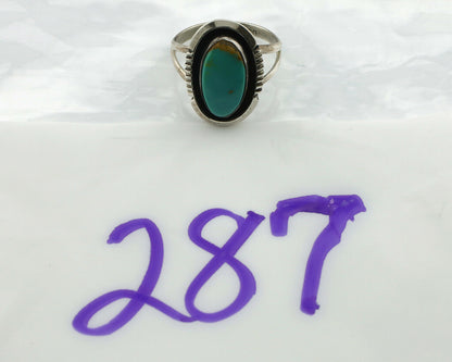 Navajo Ring .925 Silver Arizona Turquoise Native American Artist Handmade C.80's