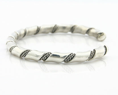 Navajo Bracelet .925 SOLID Silver Handmade Artist Tahe Circa Late 1980's