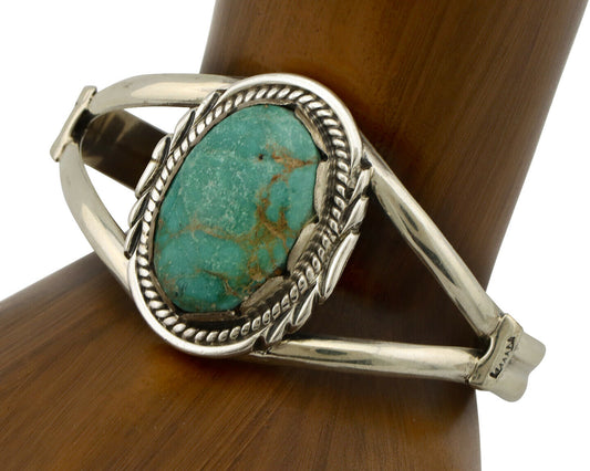 Navajo Bracelet .925 Silver Southwest Turquoise Apache Manufacturing C.80's