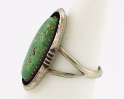 Navajo Handmade Ring .925 Silver Turquoise Native American Artist C.80's