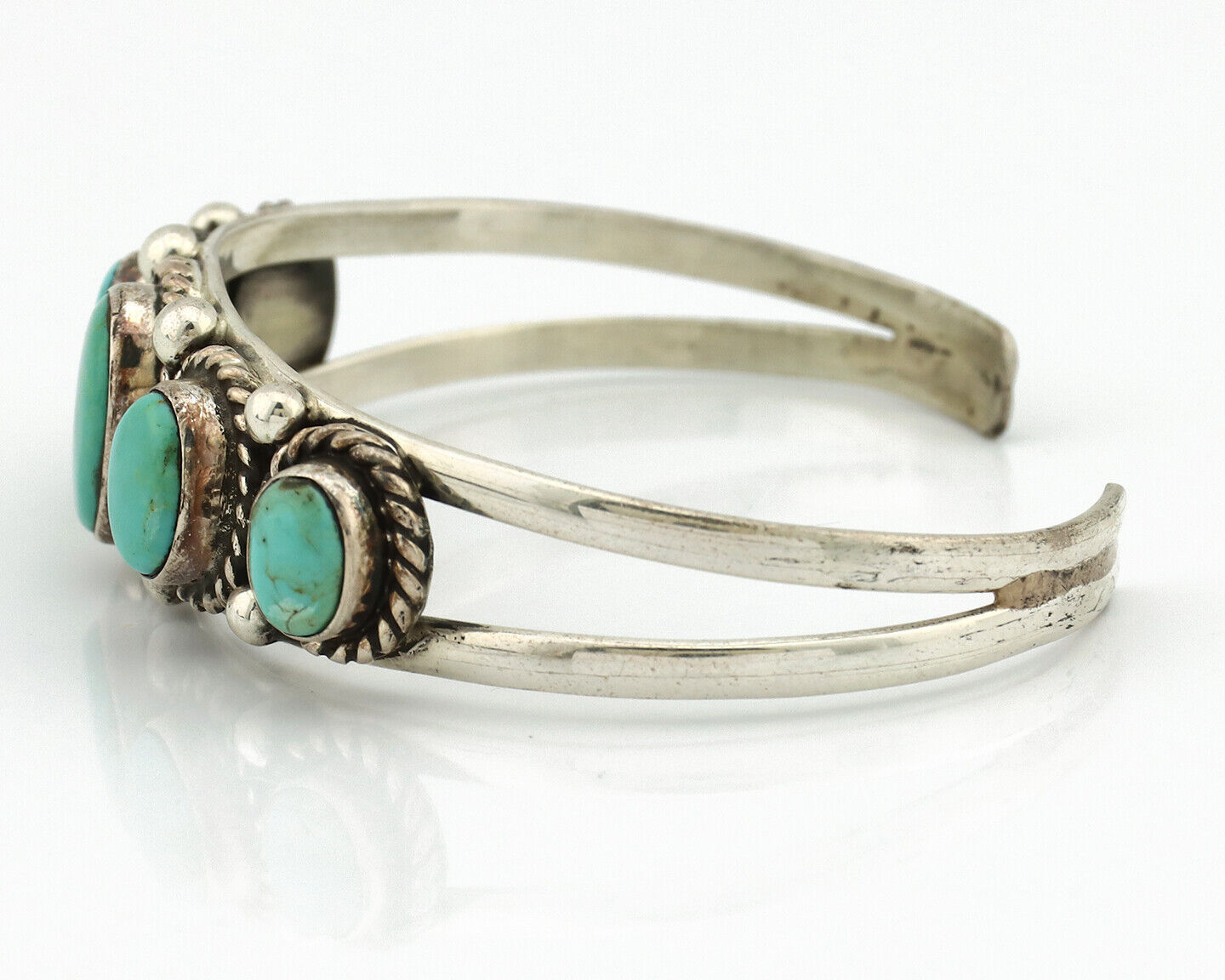 Women's Navajo .925 Silver Turquoise Mountain Native American Artist C.80's
