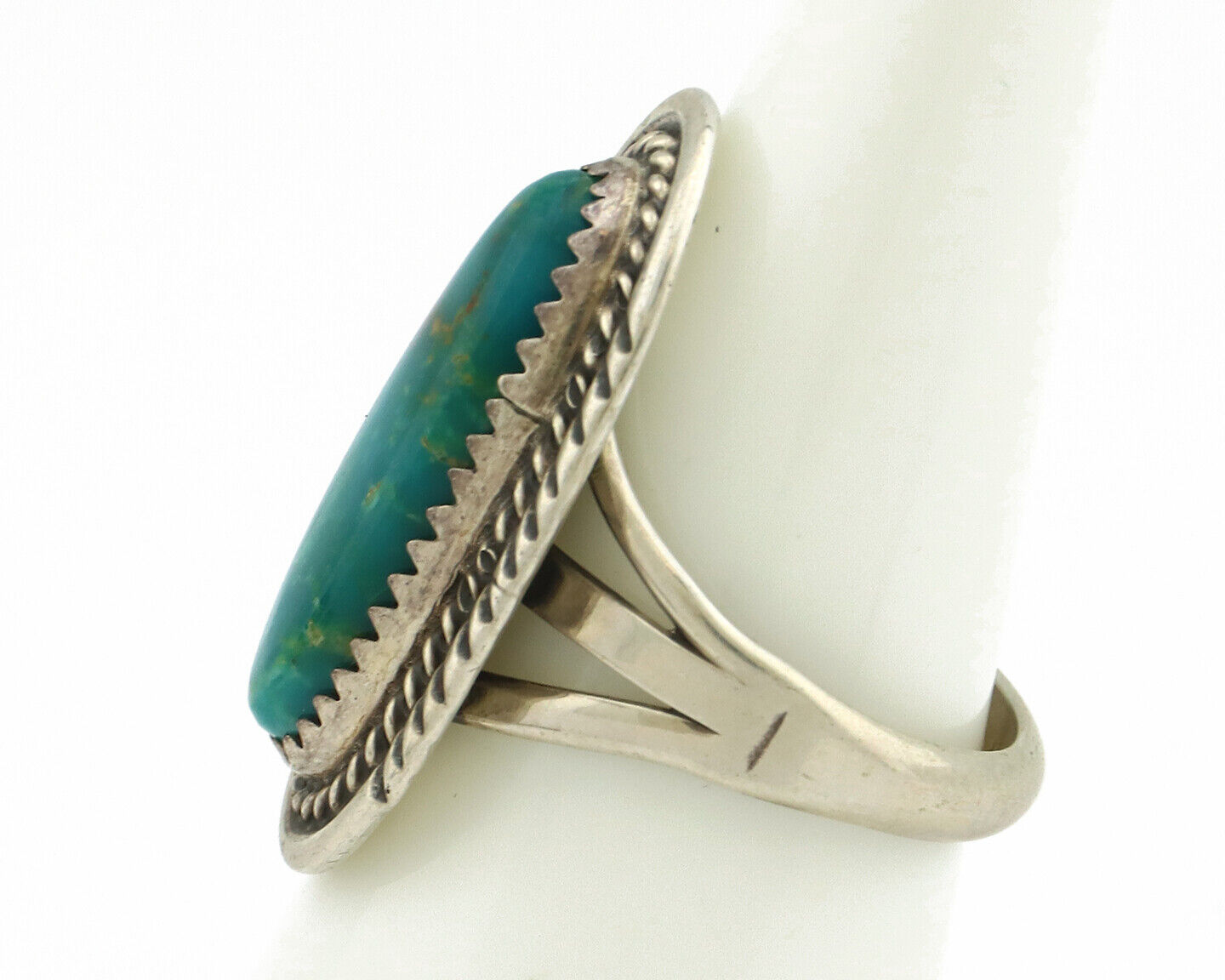 Navajo Ring 925 Silver Southwest Blue Turquoise Artist Signed Begay C.80's