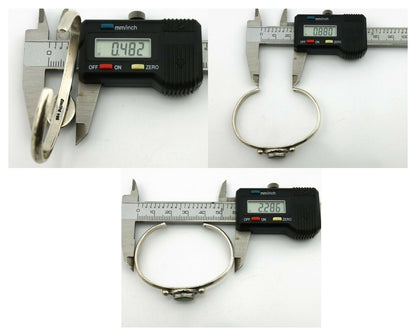 Navajo Bracelet .925 Silver Royston Turquoise Native American Artist C.90's