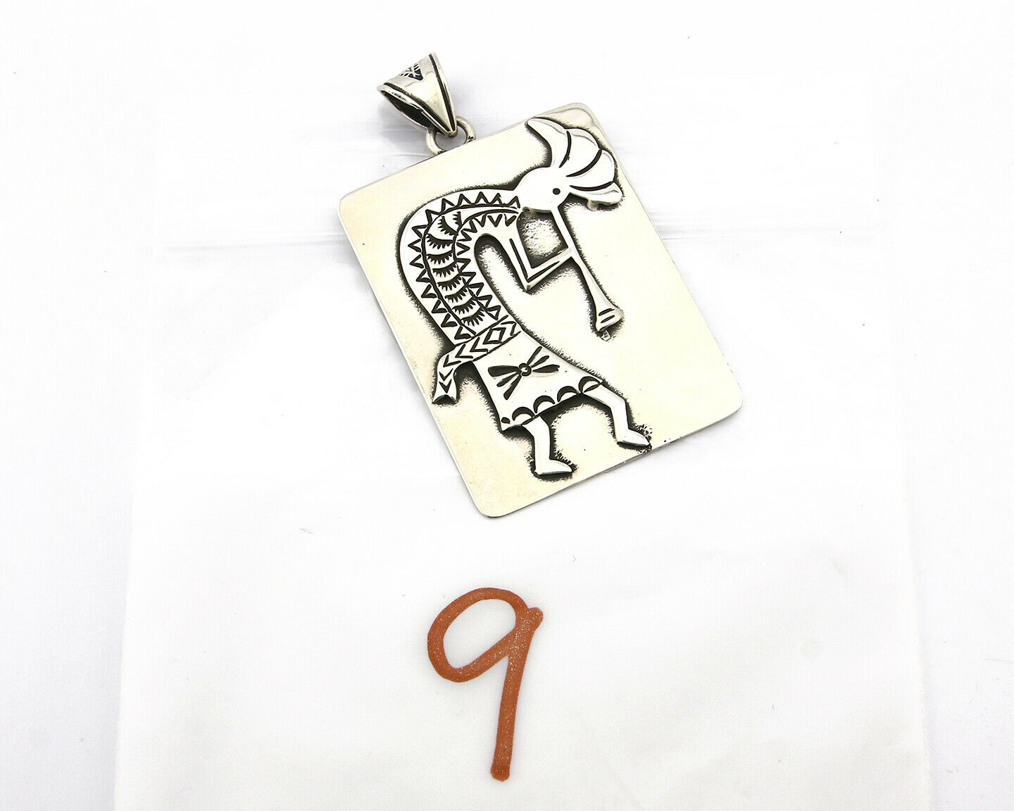 Navajo Pendant .925 Silver Artist Native American C.80's