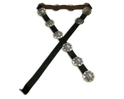 Women's Navajo Concho Belt Hand Stamped .925 Silver C.80's